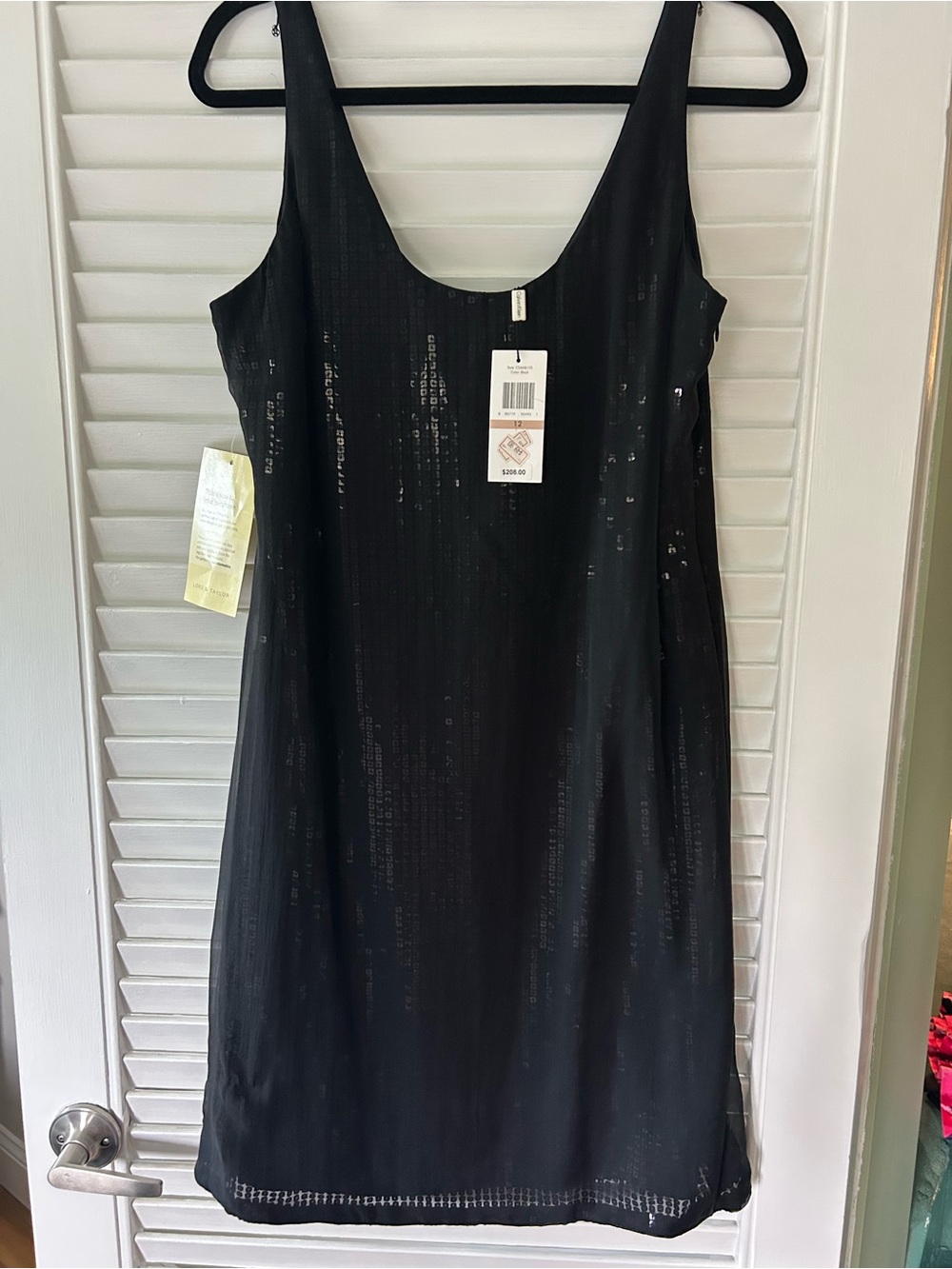 Calvin Klein Black Sequin Dress